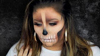 Grungy Glam Skull Makeup Tutorial | 31 Days of Halloween