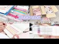 studio VLOG 💝  | new washi tape, small stationery haul, organizing my desk 📦