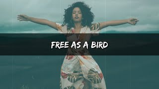 The Beatles - Free As A Bird ( lyrics )