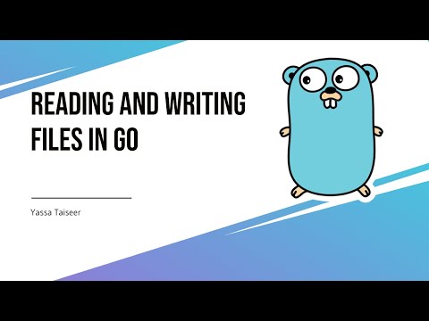 Reading And Writing Files in Go