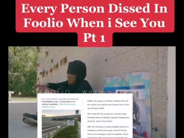 Foolio-when I see you (every person dissed and meaning)