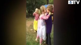 Niño Se Arrepiente De Su Primer Beso