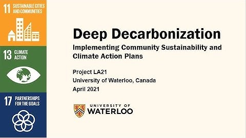 Deep Decarbonization - Implementing Community Sustainability and Climate Action Plans