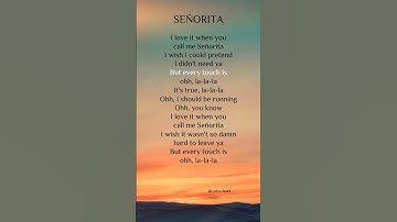 Thumbnail of Shawn Mendes & Camila Cabello - Señorita (Lyrics) #señorita #lyrics #shawnmendes #camilacabello