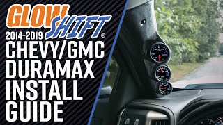 Installation | GlowShift 7 Color Series Triple Gauge Package For 3rd Gen 2014-2019 6.6 Duramax