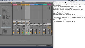 How to use multi audio out from Ableton Live