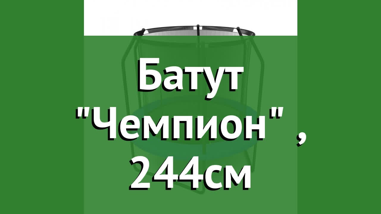 Батут Чемпион (Triumph Nord), 244см обзор 80060 производитель Triumph Nord (Китай)