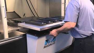 #Midaco Manual #PalletChanger System with Shuttle for #CNC Vertical #MachiningCenters