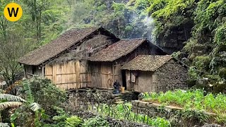 Not place to live, the man renovates an old abandoned house ~ grows vegetables to survive