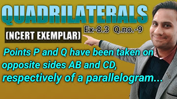 Points P and Q have been taken on opposite sides AB and CD, respectively of a parallelogram ABCD su