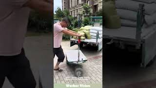 Smart design: Trailer mounts under tricycle! Easy transport. #diy  #tools  #design