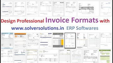 Basics of Bill Format Designs using Crystal Reports with www.solversolutions.in ERP Softwares