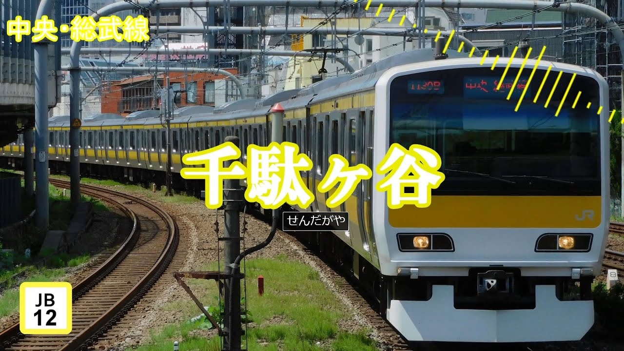 【駅名記憶】「残酷な天使のテーゼ」で東葉高速線、東京メトロ東西線、中央・総武線各駅停車、中央線快速の駅名を歌います。