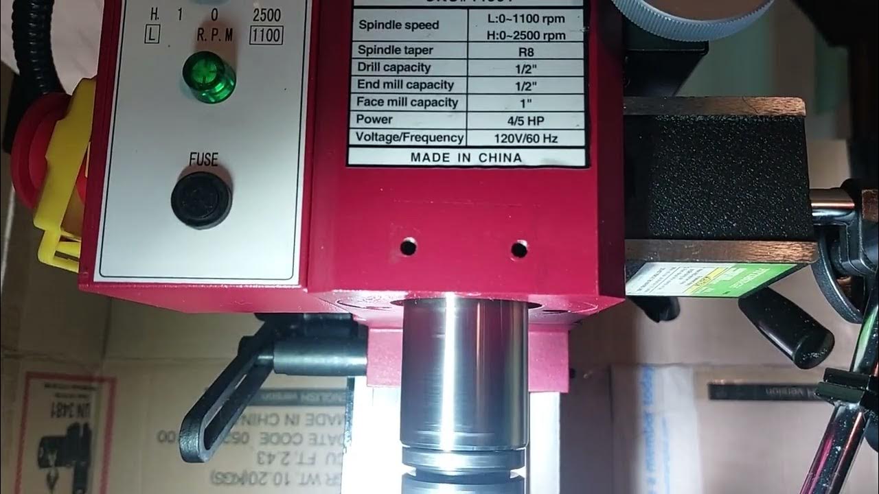 Harbor Freight X2 Mini Mill TTS Runout YouTube
