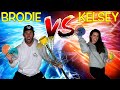 Mini Disc Golf Battle | Brodie vs. Kelsey (VLOGMAS #1)