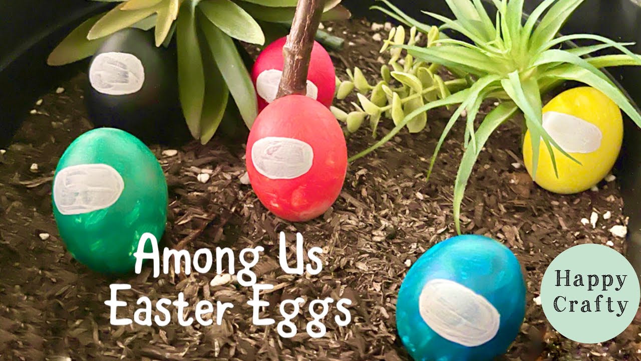 Painting Among Us Easter Eggs Kids Art Activities YouTube