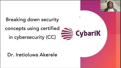 Breaking Down Security Concepts Using Certified In Cybersecurity (ISC2 CC)