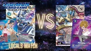 Blue Hybrid Vs Minervamon EX3 Locals Match @JoshuasBoosters