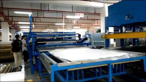 NG-22R NAIGU automatic mattress packing and compress fold roll packing machine 全自动床垫三边封压卷对折机