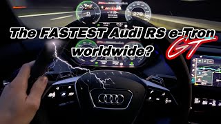 820 PS HGP Turbo Audi RS e-Tron GT TopSpeed Autobahn-Run 🏁🏁🏁