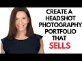 Build a headshot photography portfolio