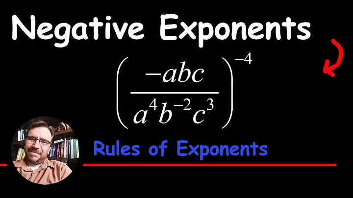 How to Simplify Negative Exponents - Rules of Exponents or Powers