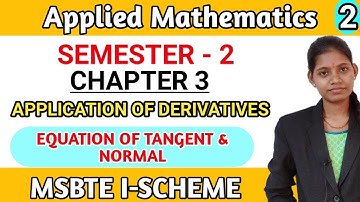 First year diploma engineering mathematics | second semester MSBTE I scheme | Chapter 3 derivatives
