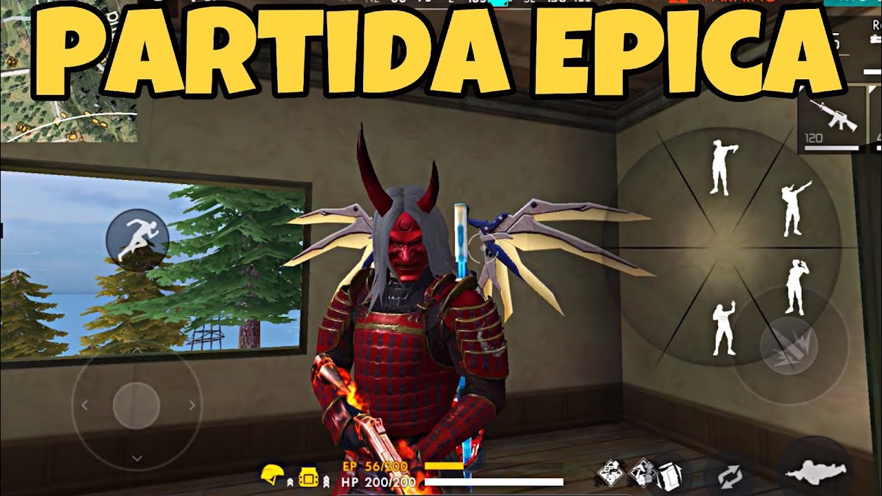 EPICA PARTIDA CON EL NUEVO SAMURAI  ZOMBIE  FREE  FIRE  