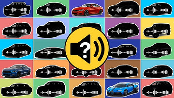 Guess The Car By The SOUND  🏁 🏎️ 💨 (CAR QUIZ CHALLENGE)