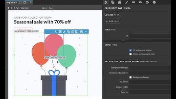 Expand SVGs and set fill and stroke color in Pinegrow Web Editor 5.99