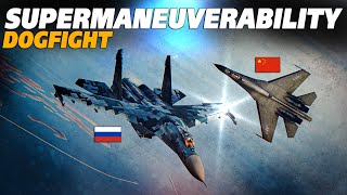 Supermaneuverability DOGFIGHT Russia Vs China | Su-27 Flanker Vs J-11 Flanker | DCS |