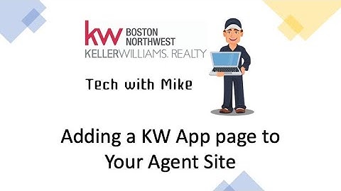 KW Consumer | Add KW App to your Agent Site