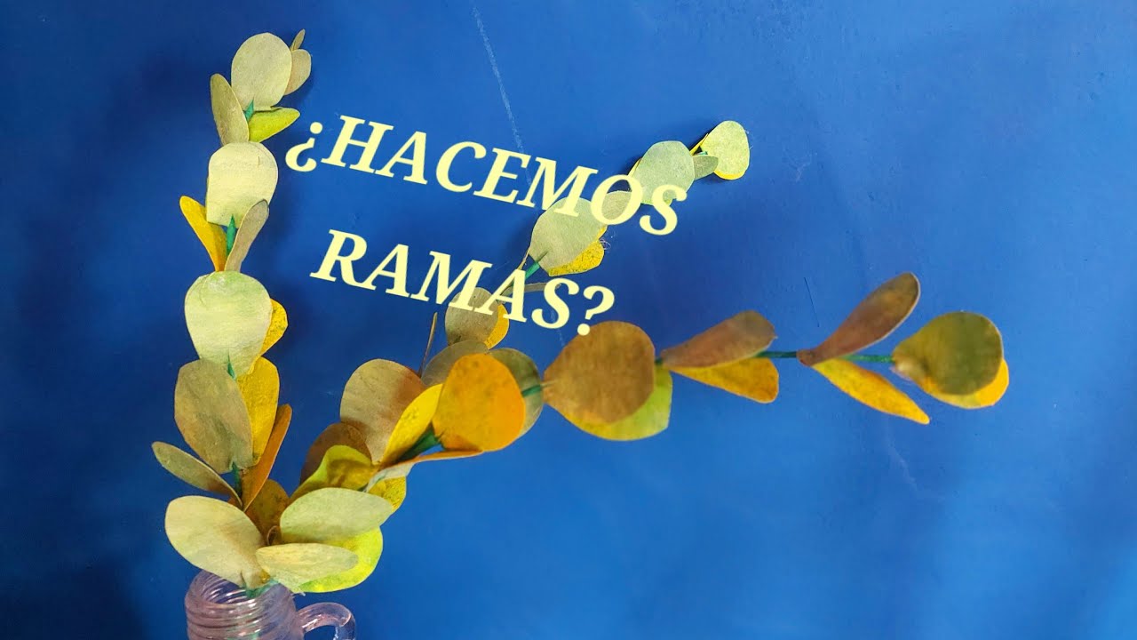 ¿HACEMOS RAMAS DE EUCALIPTO? FACILES Y CON TELA PARA DECORAR.