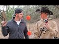 DEMO RANCH CHALLENGE DUEL! (Pistol vs Fishing Rod)