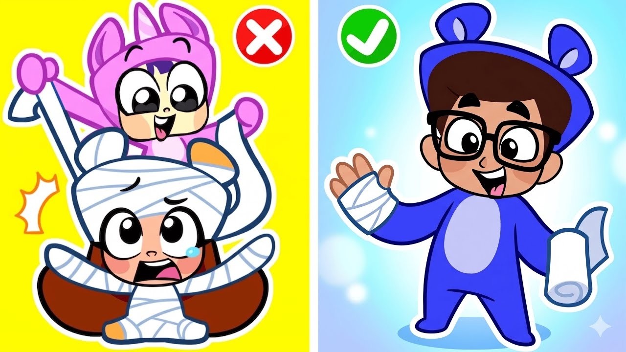 Daddy Got Sick 🤒 When Dad Is Away 😲 Funny Cartoons for Kids