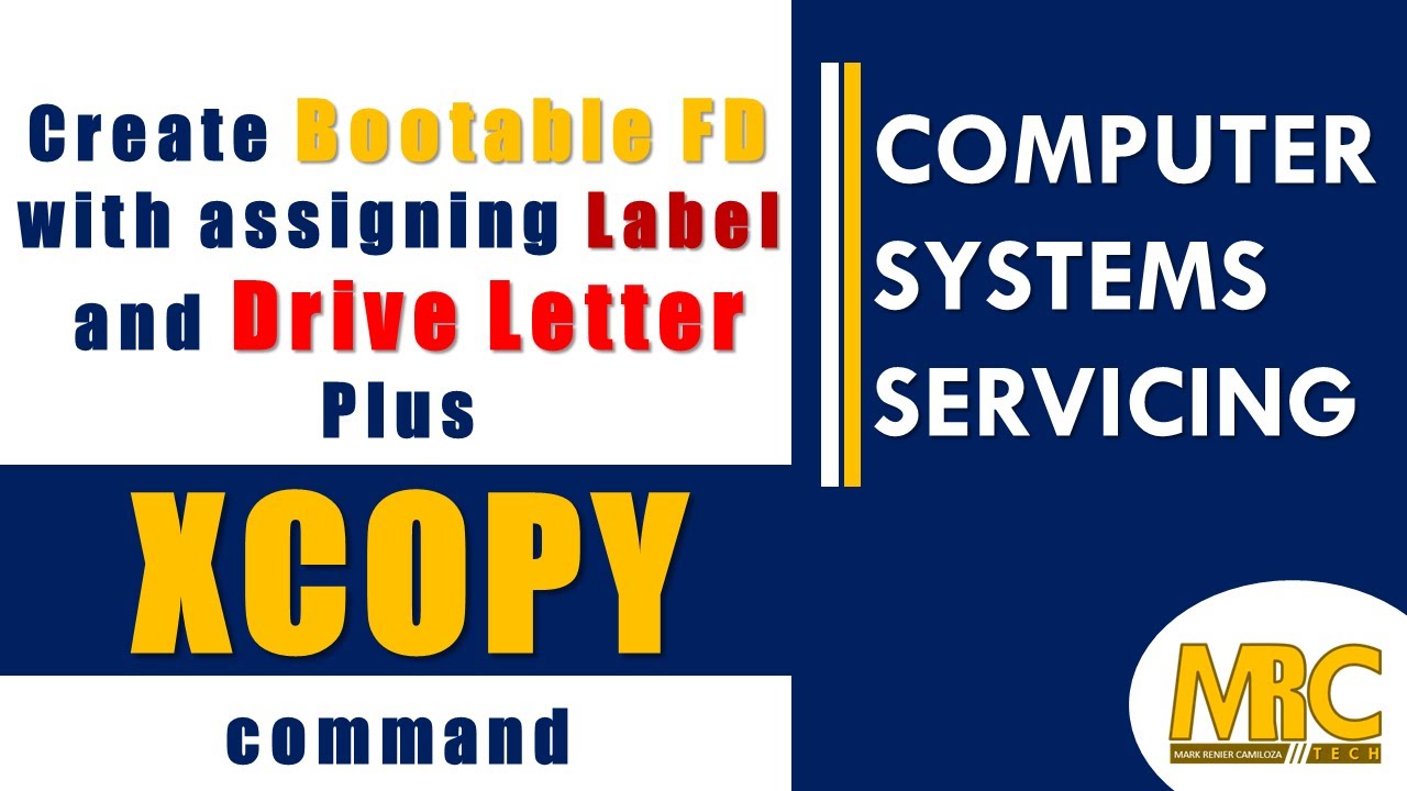 Create Bootable FD with assigning Label and Drive Letter plus XCOPY ...