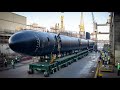How the US Navy Rolls Out &amp; Launches Massive Submarines After Dry Dock Repairs