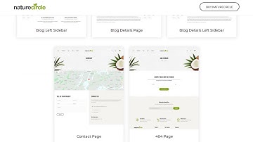Naturecircle - eCommerce Bootstrap 4 Template