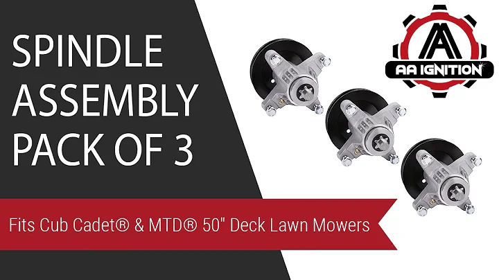 Spindle Assembly Pack of 3 - Fits Cub Cadet & MTD 50" Deck Lawn Mowers