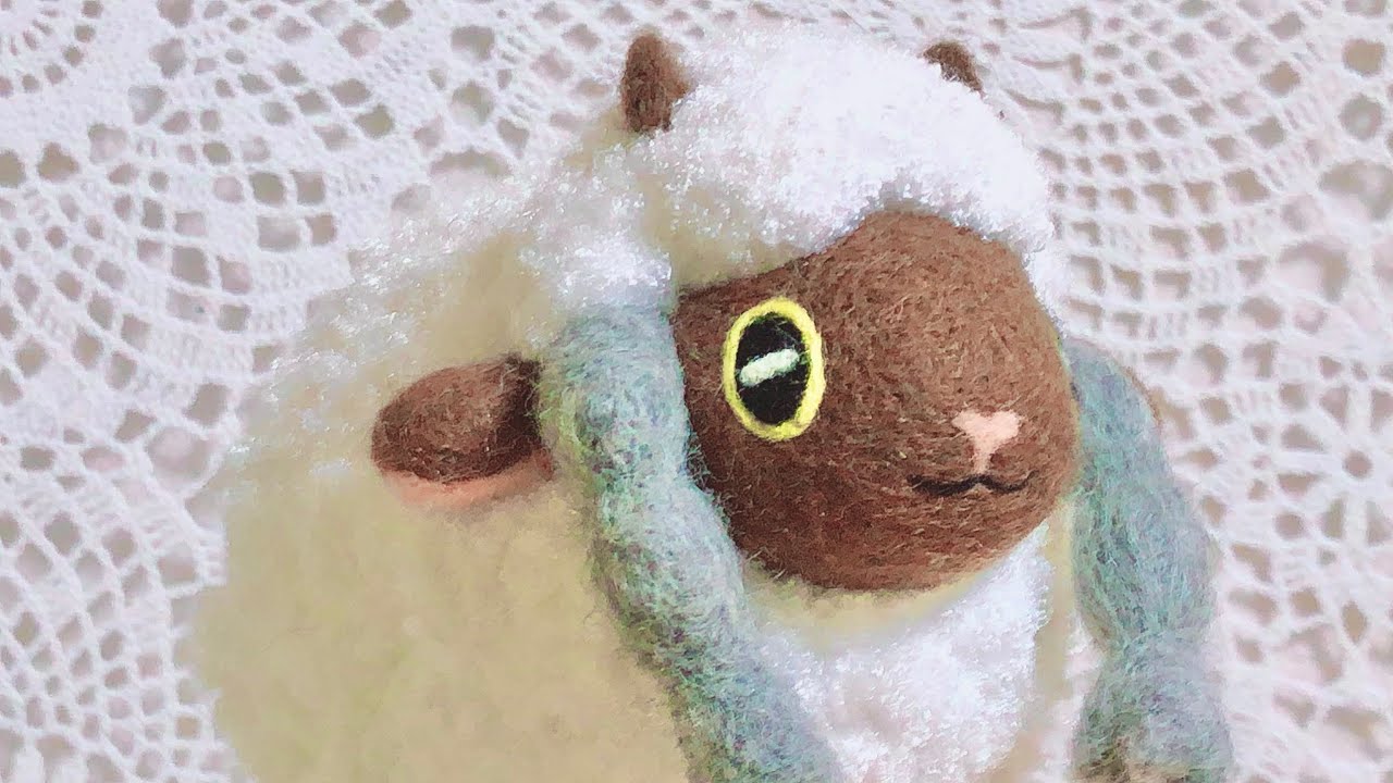 羊毛フェルト ウールーを作ってみた ポケモン The Process Of Making Wooloo From Wool Felt Youtube