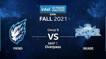 CS:GO - Fiend vs. SKADE [Overpass] Map 1 - IEM Fall 2021 - Group B - EU