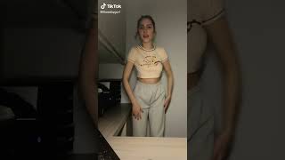 TikTok No bra　challenge🔥