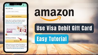 How to Use Visa Gift Debit Card on Amazon !