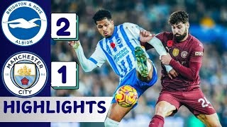 Man City Vs Brighton 1-2 Haaland Goal And Extended Highlights Premierleague 202425