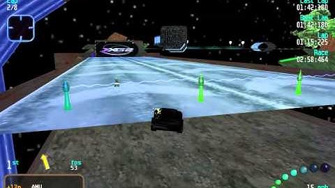 Re-Volt Custom Track Xtreme-G: Phylandria by Gel38, 12 Cars 3 Laps & Pickups!