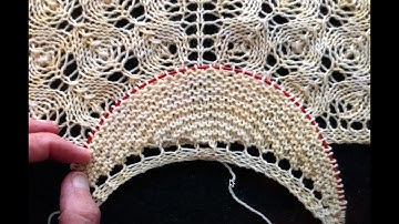 Start a Crescent Shawl from a Garter Tab without a Hump