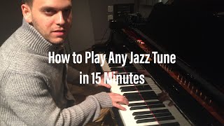 How to Play Any Jazz Tune in 15 Minutes "Body and Soul" David Friman | Piano Lessons in Katy TX