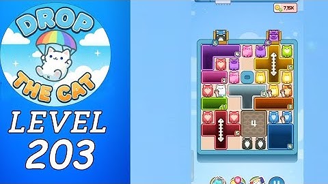 Drop The Cat Level 203 Walkthrough
