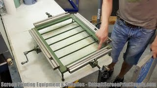 Screenprinting T-Shirts Tip Should You Stretch Your Own Screens When First Starting To Print?