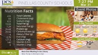 K-12 School Cafeteria Digital Signage Menu Boards time lapse screenshot 3
